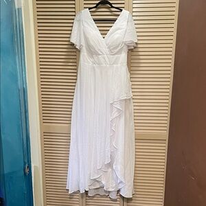 Elegant White Women's Dress